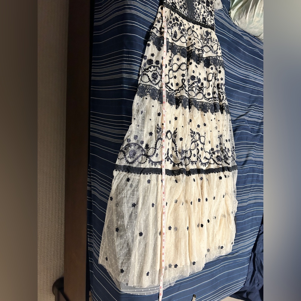 Needle & Thread Black and Cream Floral Maxi Dress - Picture 12 of 12